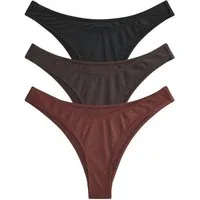 The Set Bikini-Hose The Set Bikinihose mit hohem Beinschnitt, 3er-Pack (3-St)