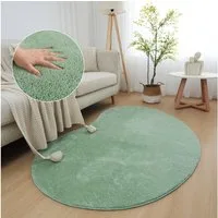 OTTO home Teppich Cali Bean, U-förmig, Höhe: 16 mm, besondere Form, Uni, weich, waschbar, Wohnzimmer, Schlafzimmer