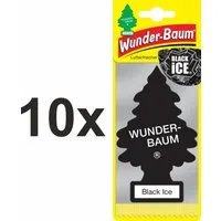 Wunder-Baum Raumduft Black Ice Duftbäumchen Wunderbaum 10er Set Lufterfrischer
