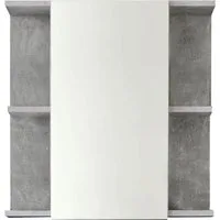 trendteam Spiegelschrank Nano Spiegelschrank mit 4 Einlegeböden - (B/T/H) 60/20/62 cm