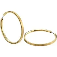 Boccia Paar Creolen 0508-09, für Damen Titan goldfarben