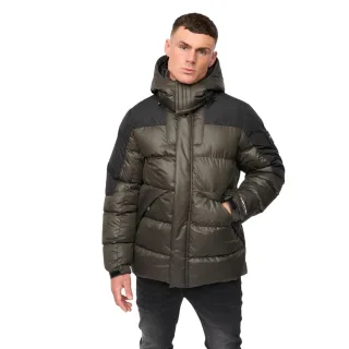Crosshatch - "Camptor" Jacke Verkleidet für Herren (Oliv)