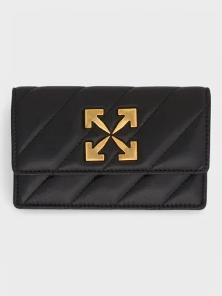 Off-White Jackhammer Flachkartenetui Schwarz