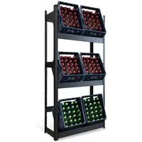 Floordirekt Flaschenregal Osaka, Aus pulverbeschichtetem Stahl für 3 bis 9 Kästen, Einfaches Ein- und Ausräumen dank cleverer Bauweise