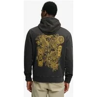 Superdry Kapuzensweatshirt TOKYO NARRATIVE LOOSE HOOD mit coolem Tattoo-Print
