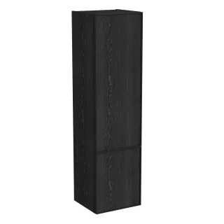 VitrA New Metropole Edge Hochschrank mit 2 Türen mit Türanschlag rechts 40 x 37 x 150 Schwarz,80545 80545