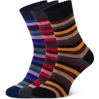 footart Basicsocken Bambus Viskose Socken bunte Ringel bamboo:line (3 Paar) Softrand Spitze und Ferse verstärkt