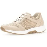rollingsoft Keilsneaker, Freizeitschuh, Halbschuh, Schnürschuh im sommerlichem Materialmix