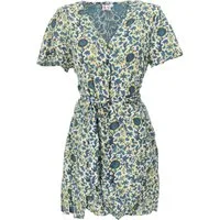 Guru-Shop Midikleid Minikleid Boho chic, Damen Wickelkleid,.. alternative Bekleidung