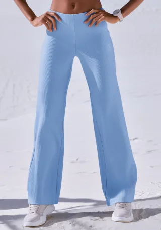 LASCANA ACTIVE Sporthose aus elastischer Rippstruktur