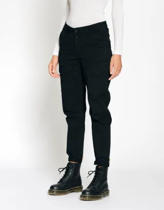 GANG Damen Hosen 94MARTINA CARGO - relaxed fit Hose black