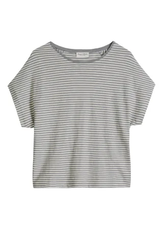 Marc OPolo Casual - Gestreiftes T-Shirt grau - Gr. - M