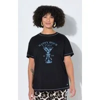Angel of Style T-Shirt T-Shirt Boxy Fit Cocktail-Motiv Halbarm