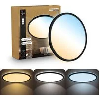 B.K.Licht LED Panel Deckenleuchte Wohnzimmer Flach Fernbedienung CCT Dimmbar IP44, LED fest integriert, CCT-Farbtemperatursteuerung, Badlampe, Badezimmer, Küche, Wohnzimmer