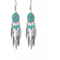 The Beauty House Ohrring-Set Ethno Boho Ohrringe Damen – Vintage Ohrhänger mit Edelstein Look