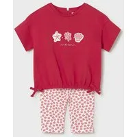 Mayoral Shirt & Leggings Baby Mädchen Set T-Shirt & Leggings mit floralem Muster (175316)