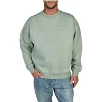 DENIMFY Sweatshirt Herren Rundhals Pullover DFKeno Oversized Fit Streetwear Sweatshirt mir Kängurutasche