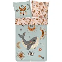 ESPiCO Kinderbettwäsche Zauberei Trendy Bedding, Baumwolle, 2 teilig, Magie, Auge, Sonne