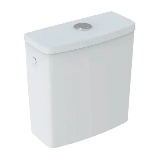 Geberit Renova Spülkasten 227780000 AP, 2-Mengen-Spülung, Wasseranschluss seitlich, weiß