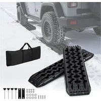 Clanmacy Anfahrhilfe 2x Anfahrhilfe Sandbleche 10T 105x30x6 cm für 4x4 Wohnmobil