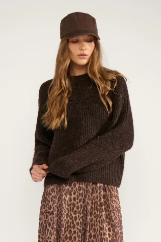 Nümph - NUZINDI PULLOVER black coffee - Gr. - S