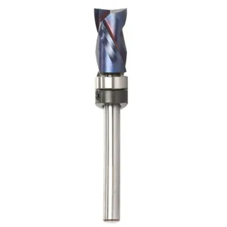 Blue Nano Coated High-End Milling Cutter Hard Alloy Extended Shaft Versatile Woodworking Tool Superior Precision Sturdy