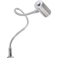 kalb Bettleuchte 3W LED Leseleuchte Nachttischlampe Bettlampe Leselampe verchromt, warmweiß