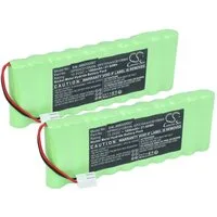 vhbw Akku Ersatz für Roto ZEL 12V, GPRHC212B206 für Rollladen- & Torantrieb Akku Akku NiMH 1800 mAh (12 V, 2 St), Leistungsfähige Austausch-Akkus für Rollladen- und Torantrieb
