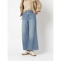 ROSNER Weite Jeans Mara Wide (1-tlg) aus leichtem Denim mit Lyocell