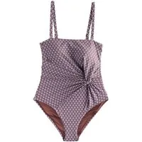 Next Badeanzug Bauchformender Bandeau-Badeanzug mit Twist-Detail (1-St)