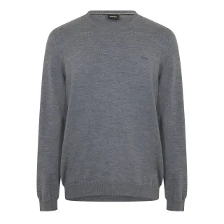 Boss - Sweatshirt für Herren, Rundhalsausschnitt, Regulär, Langärmlig (Mittelgrau)