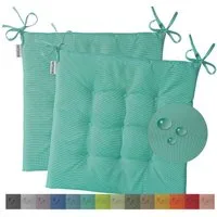 heimtexland Sitzkissen Outdoor Stuhlkissen Garten Stuhlpolster wetterfest, schmutz- und wasserabweisend I UV-beständig I 40 x 40 x 3 cm