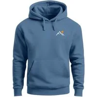 Neverless Hoodie Herren Hoodie Minimal Mountain Kapuzensweatshirt Logo Bergmotiv