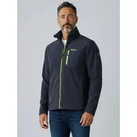 Dry Fashion Fleecejacke Esens Herren Jacke Fleece Stehkragen - Übergangsjacke Freizeitjacke Sportive Passform, Seitentaschen & Brusttasche mit Reißverschluss