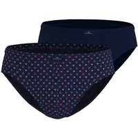 GÖTZBURG Slip Glasgow (2er Pack) eng, gemustert, kurz, atmungsaktiv, mit Logo, Baumwollmix