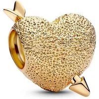 Pandora Charm-Einhänger Slide-Charm Herz Pfeil, IP Gold von PANDORA Moments