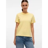 Vero Moda Kurzarmshirt VMPAULINA SS T-SHIRT GA JRS NOOS Baumwolle, regular fit