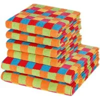 Cawö Handtuch Set Lifestyle, Walkfrottee (Spar-Set, 6-St), 4 X Handtuch 2 X Duschtuch im Set - Baumwolle - Saugstark