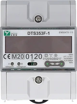 efuturo Stromzähler für Hutschiene, MID-geeicht, 3 Phasen, 11 oder 22 kW - 117.7933