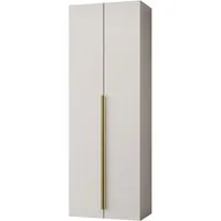 MIRJAN24 Kleiderschrank Kerkin 2D (mit zwei Drehtüren) Griffe aus Metall in der Farbe Gold, 70x42x200 cm
