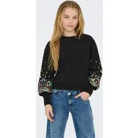 KIDS ONLY Sweatshirt KOGBROOKE L/S O-NECK FLOWER SWT NOOS Baumwollmischung, regular fit