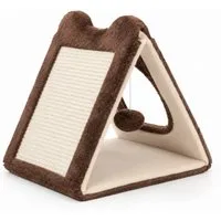 PeTraum Tier-Intelligenzspielzeug 2-in-1 SISAL-Kratzbrett für Katzen zum Spielen, Kratzen und Entspannen, Sisal