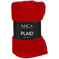 Plaid Mica Decorations Famke Fleecedecke rot - l180xb130cm, Mica Decorations