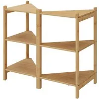 Vicco Waschbeckenunterschrank Zeno, Bambus, 68 x 60.5 cm 2er Set (1-St)