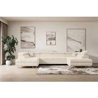 ALTDECOR Wohnlandschaft GUSA-U, Couch mit Schlaffunktion, Wohnzimmer - Ecksofa, Corner Sofa Bett Eckcouch Couch L-Form Schlafcouch Ausziehbar