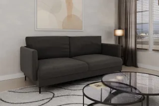 Sofa Designersofa HELMER 3-Sitzer Stoff Vibe Anthrazit