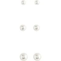 Next Ohrring-Set Kugel-Ohrstecker aus Edelstahl, 3er-Pack (3-tlg)