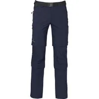 Bergson Outdoorhose QUEENSLAND Doppel Zipp-Off mit T-ZIPP Herren Wanderhose, vielseitig, pflegeleicht, Kurzgrößen, peacoat blau