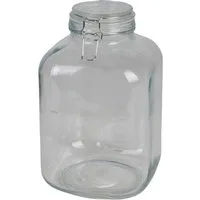 BURI Einmachglas XXL Drahtbügelglas 4,8L Vorratsglas Einmachglas Gurkenglas Rumtopf, Glas