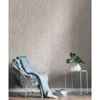 A.S. Création Vliestapete THE BOS Blätter Floral, glatt, matt, gemustert, neutral, (1 St), Florale Tapete Tapete Floral Tapeten Wohnzimmer Schlafzimmer Küche